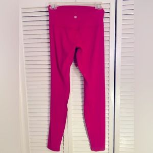 Lululemon wild berry wunder under size 6, 27” inseem